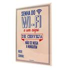 Quadro Metal Wi-Fi E Cerveja Zona Criativa