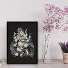 Quadro Místico Ganesha 33X24Cm - Com Vidro Branca