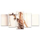 Quadro Mosaico Decorativo Estátua Simbolo Justiça Bronze Direito