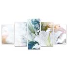 Quadro Mosaico Decorativo Flor Floral Lirio Raios De Luz Florzinha Delicado