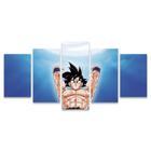 Quadro Mosaico Decorativo Goku Dragon Ball Z kamehameha Anime DBZ