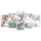 Quadro Mosaico Decorativo Sakura Flor De Cerejeira Rosa Árvore Natural