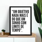 Quadro Motivacional Sonho É Objetivo 33X24Cm