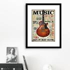 Quadro Music Guitarra - 60X48Cm