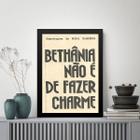Quadro Música MPB - Bethânia 45x34cm
