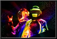 Quadro Musical Arte Daft Punk 42x29cm