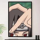 Quadro Anime Naruto Shippuden Desenho Com Moldura G01