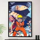 Quadro Anime Naruto Shippuden Desenho Com Moldura G03