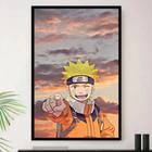 Quadro Mosaico 105x60cm Mod469 Anime Naruto Personagens 5pçs