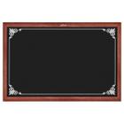 Quadro Negro Moldura Madeira Cor MOGNO 70 X 50 cm Modelo DECOR 2 Referência 2106 SOUZA