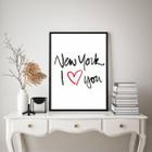 Quadro New York - I Love You 24x18cm