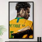 Quadro decorativo Neymar Brasil Jogador Futebol Arte Decoração