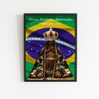 Quadro Nossa Senhora Aparecida Rogai 33X24Cm - Vidro Branca