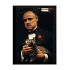 Quadro O Poderoso Chefão Vito Corleone Foto Poster Moldurado - Fanarte