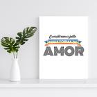 Quadro Orgulho Lgbtqia+ Justa Toda Forma De Amor 30x30cm