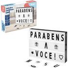 Quadro / painel letreiro luminoso light box com letras / numeros / simbolos a pilha / usb - WESTERN