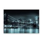 Quadro Paisagem Cidade De Nova York Brooklyn Bridge Decorativo Grande - Bimper