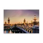 Quadro Paisagem Cidade De Paris Decorativo Ponte Alexandre III Grande Canvas - Bimper