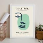 Quadro Papiers Découpés Matisse - Verde 33X24Cm - Com Vidro