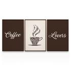 Quadro Para Área Gourmet Café Coffee Lovers Frase Cafeteria Com Moldura - Bimper