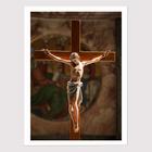 Quadro para Quarto Arte sacra Jesus Crucificado 45 x33 A3