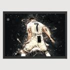 Quadro Para Quarto Cristiano Ronaldo CR7 Siii Gol 45x33 A3