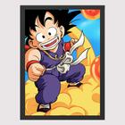 Quadro Decorativo Dragon Ball Goku Criança 33x23cm