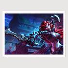 Quadro para Quarto Katarina League Of Legends 45x33 A3