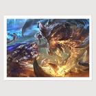 Quadro para Quarto League of Legends Garen ChoGath 45x33 A3