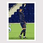 Quadro para Quarto Neymar PSG 45x33 A3