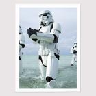 Quadro para Quarto Star Wars stormtrooper Praia 45x33 A3