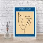 Quadro Picasso Minimalista ul 33x24cm - Moldura Preta