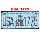 Quadro placa decorativa metal george washington eua usa