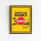 Quadro Placa Quarto Da Bagunça 33x24cm