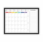 Quadro Planejamento Mensal Planner Com Moldura Mod02