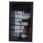 Quadro Porta Tampinhas de Cerveja 35cm Woodart SALDÃO.