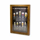Quadro Porta Tampinhas de Cerveja Decorativo 32x22cm QCC0021