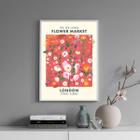 Quadro Poster Flower Market - Londres 24X18Cm