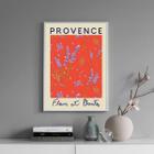 Quadro Poster Flower Market - Provence 24X18Cm - Com Vidro