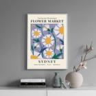 Quadro Poster Flower Market - Sydney 33X24Cm - Com Vidro