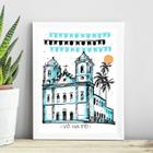 Quadro Poster Igreja Do Bonfim - Salvador 33x24cm - com vidro