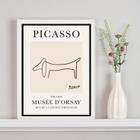 Quadro Poster Picasso - The Dog 24x18cm - com vidro