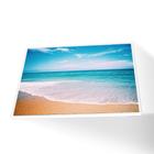 Quadro Praia com Areia Vinil Com Vidro