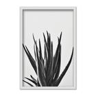 Quadro Infantil Planta Cacto Preto Bolinhas Brancas