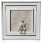 Quadro Príncipe Urso Mini Bege Quarto Bebê Infantil Menino