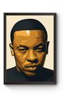 Quadro Rap Dr Dre Poster Moldurado