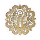 Quadro Religioso Mandala Nossa Senhora De Fátima Decorativo Enfeite - MDF Cru