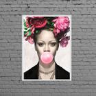 Quadro Rihanna Bubble Gum 24x18cm - com vidro