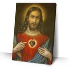 Quadro Sagrado Coração De Jesus 40x60 Decorativo Para Sala