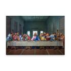 Quadro Santa Ceia De Leonardo Da Vinci Grande Para Sala Religioso Canvas - Bimper